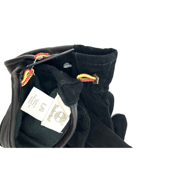 Timberland Men's Black Suede Touch Screen Suede Leather Gloves Large NWOT - Picture 4 of 4